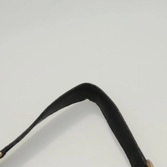 GUCCI Shoulder Bag Canvas Outlet Black Gold 257268 Auth bs25254 - Picture 9 of 16